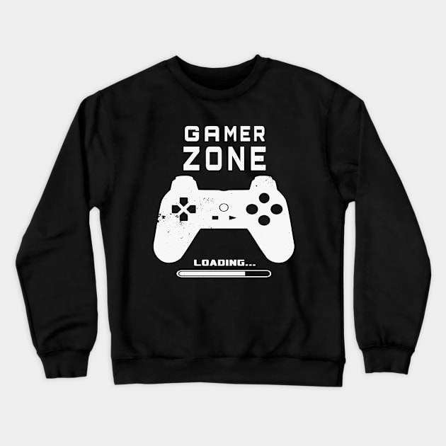 Gamer Zone Loading Crewneck Sweatshirt by DazzlingApparel